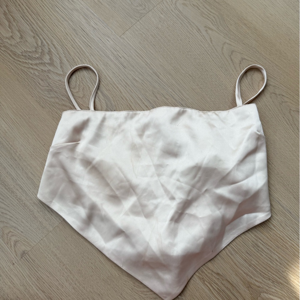 Forever 21 Cream Crop Top